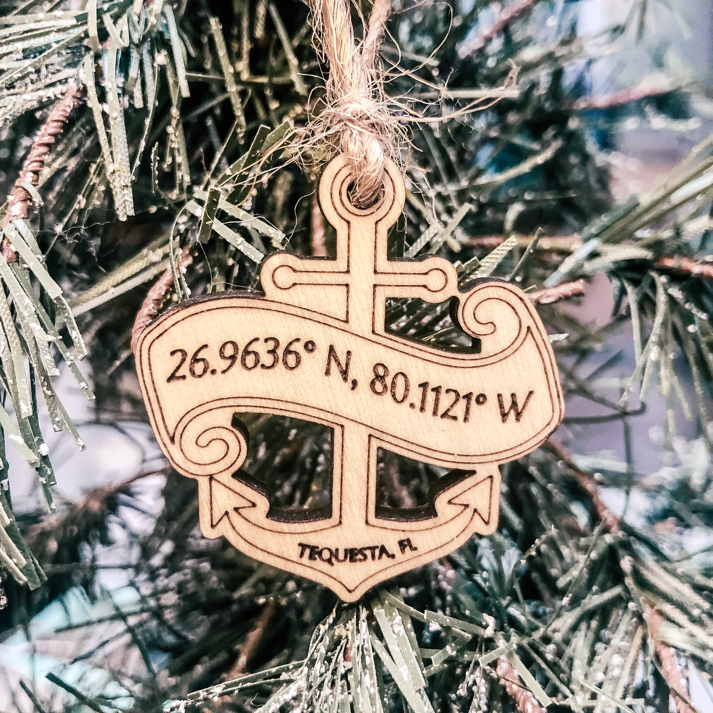 Ornament- Coordinate Anchor Tequesta