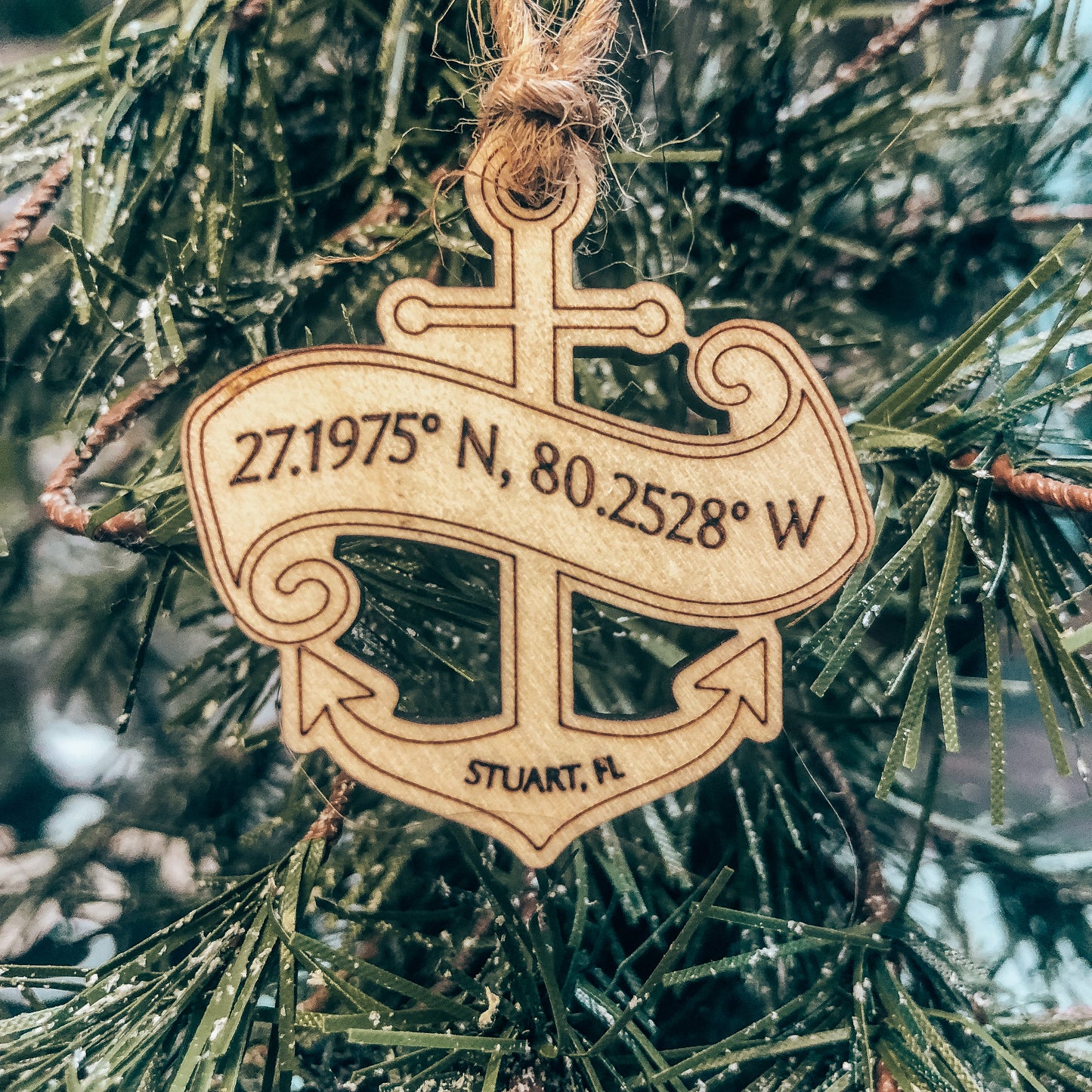 Ornament- Coordinate Anchor Stuart