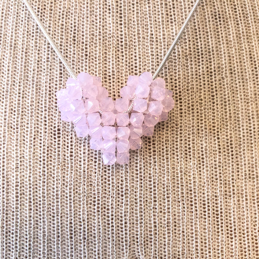 Swarovski Crystal Puffy Heart Necklace